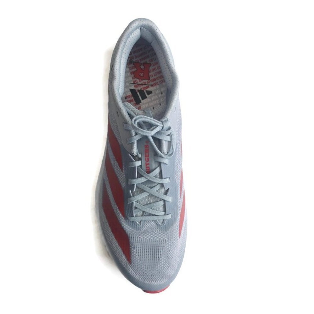 Adidas Adizero SL2 Mens Size 10 Rutgers Scarlet Knights Running Shoes Stone Gray - Picture 2 of 12